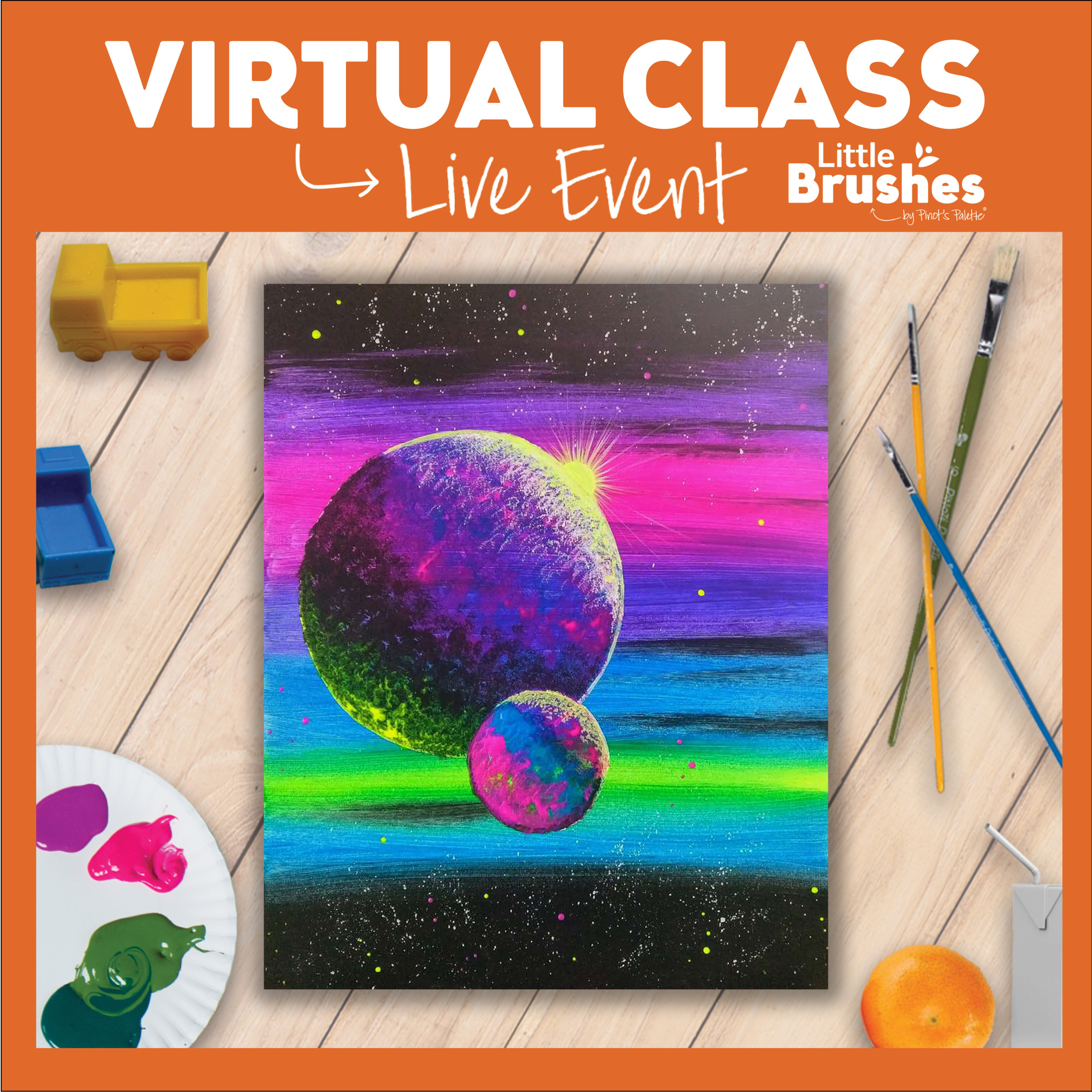 Edge of Space and Time 2 Ways: Take Home Art Kit Included or Use Your Own Supplies